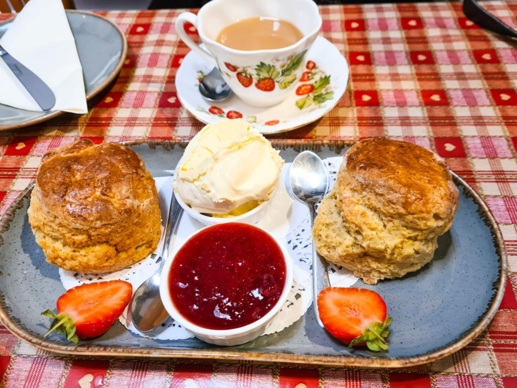 Cream Tea at The Old Bakery Tearoom Stow On The Wold