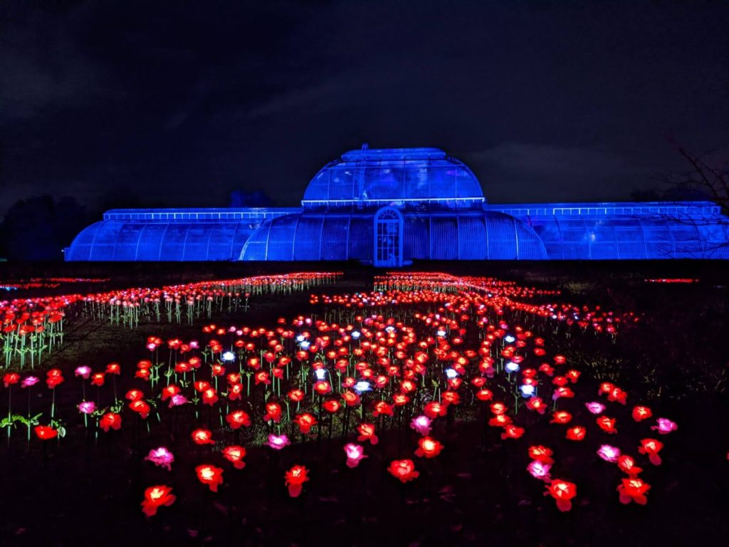 Christmas At Kew Gardens London Light Trail © The Veiled Explorer
