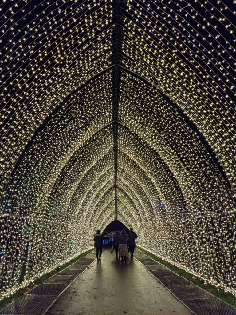 Christmas At Kew Gardens London Light Trail © The Veiled Explorer