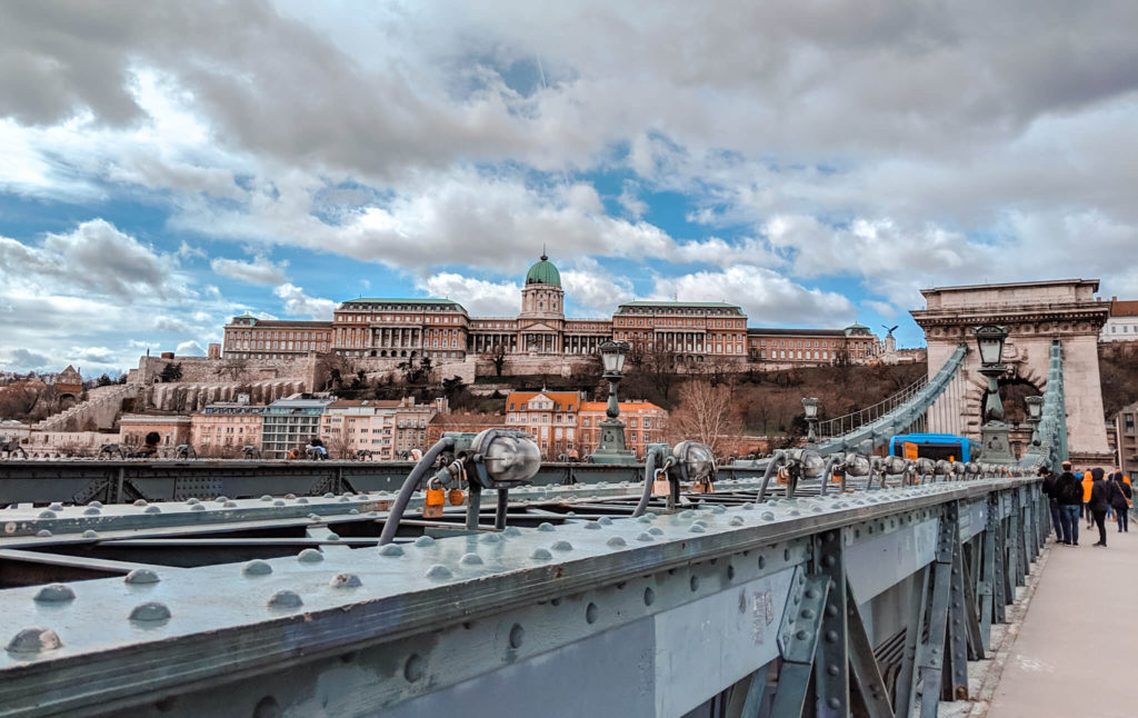 Love locks on Széchenyi Chain Bridge