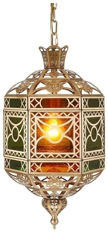 GJX Pendant Lights National Style Bronze Pendant Chandelier