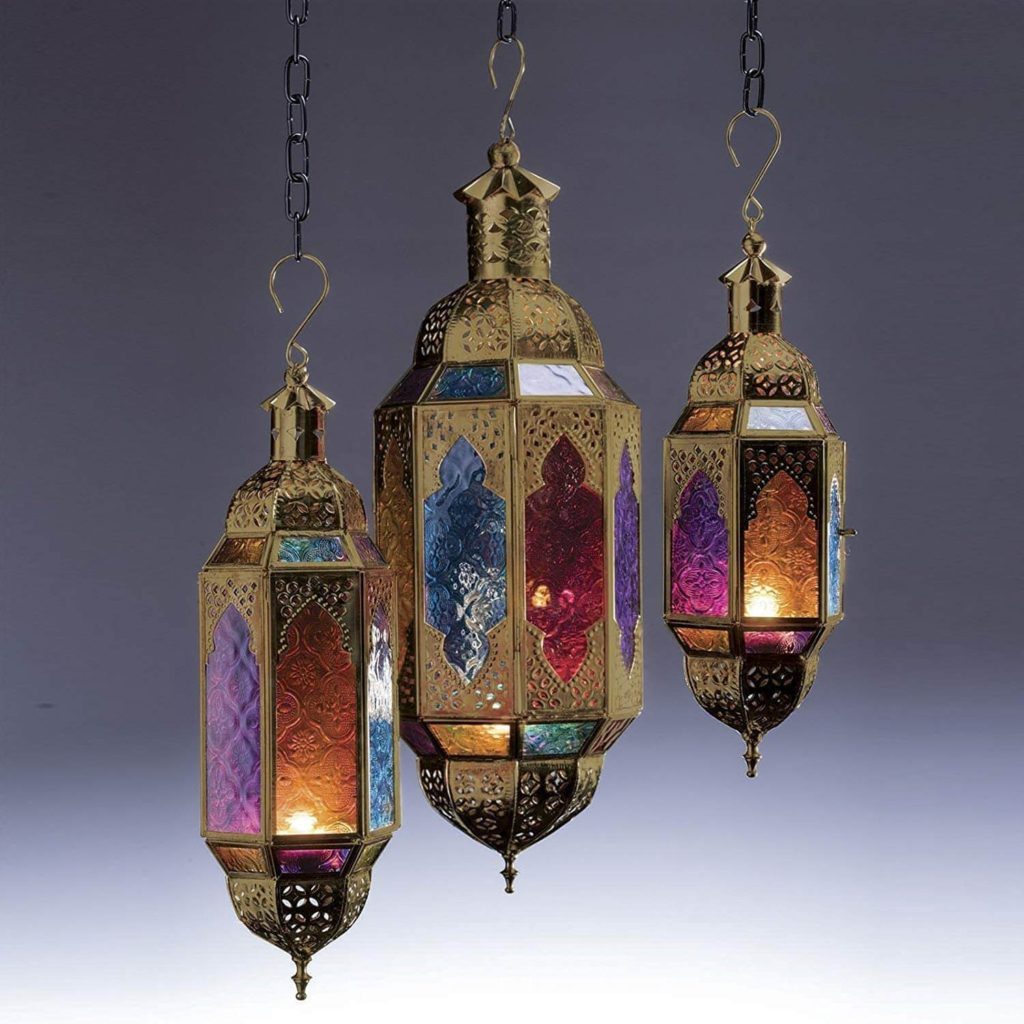 Moroccan Gold Hanging Lanterns