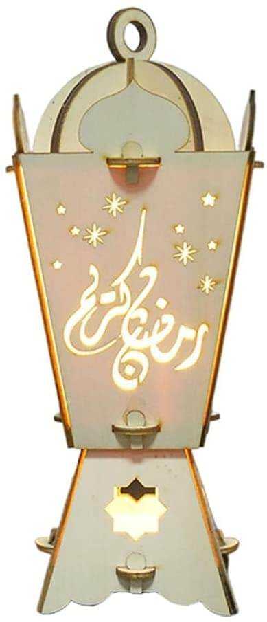 Ramadan Wooden Glowing Night Light Decoration
