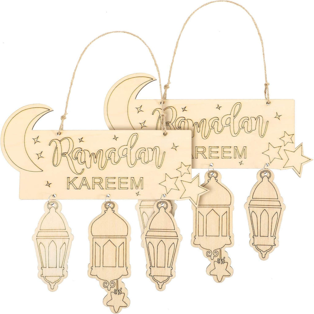 Ramadan Wooden Hanging Plaque