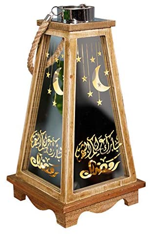 Retro Wooden Holiday Lantern