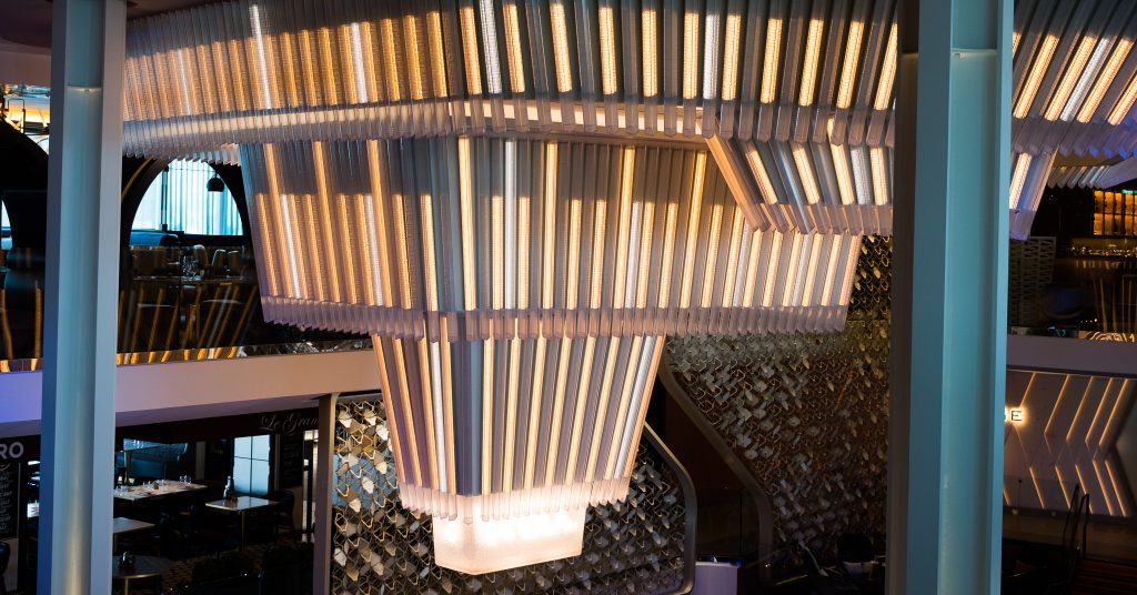 Chandelier Aboard Celebrity Beyond | © Noor - The Veiled Explorer
